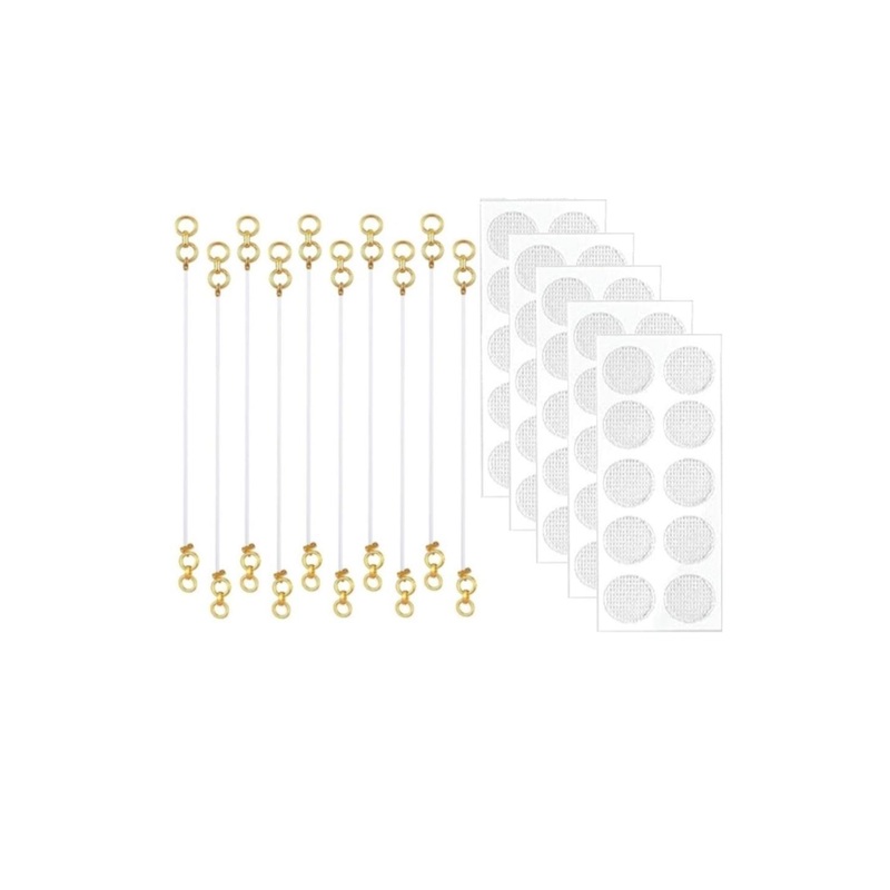 ARISTAL Unisex Set of 10 Gold Ear Chain & Support Patch