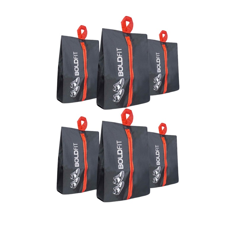 BOLDFIT Set Of 6 Printed Travel Shoe Organisers