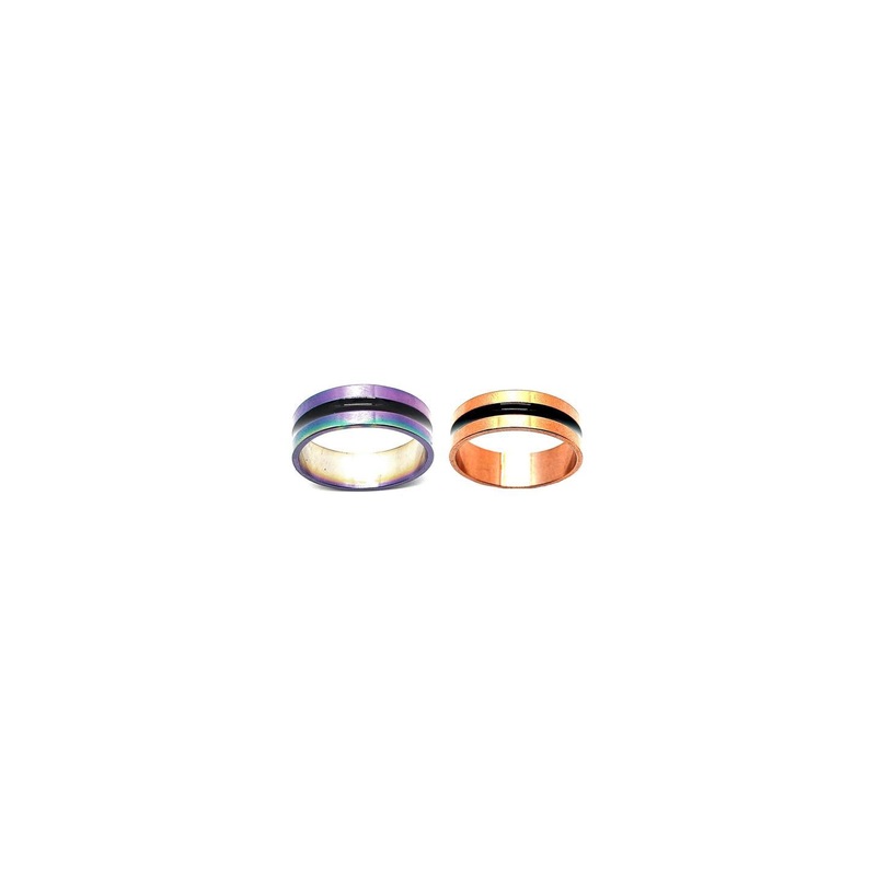 Dynamic Retail Global Set of 2 Rings for Men & Women, Multicolor-Gold Alloy Ring ()
