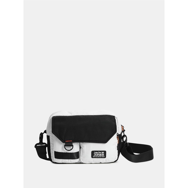 Jack & Jones Men Solid Crossbody Sling Bag With Pouch