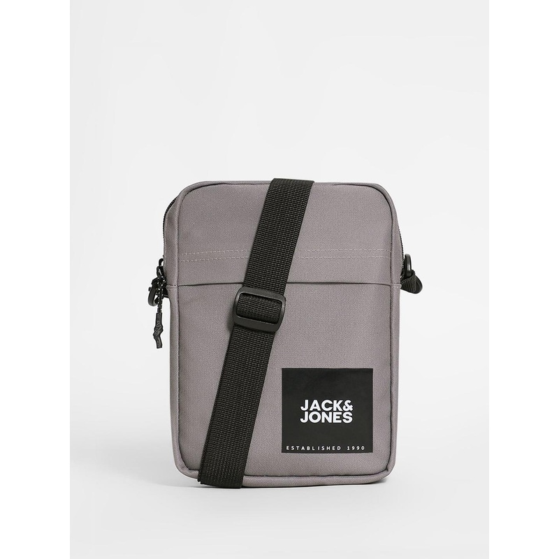 Jack & Jones Men Structured Sling Bag with Applique