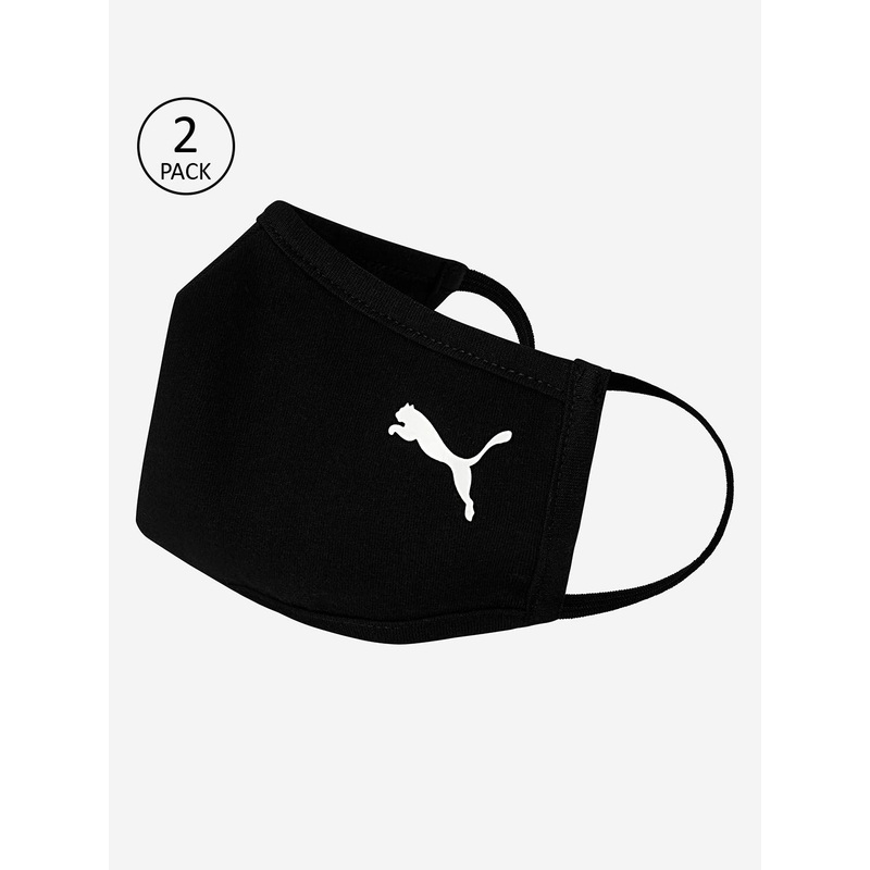 Puma Men Black 2 Pcs 5 Ply Face Mask