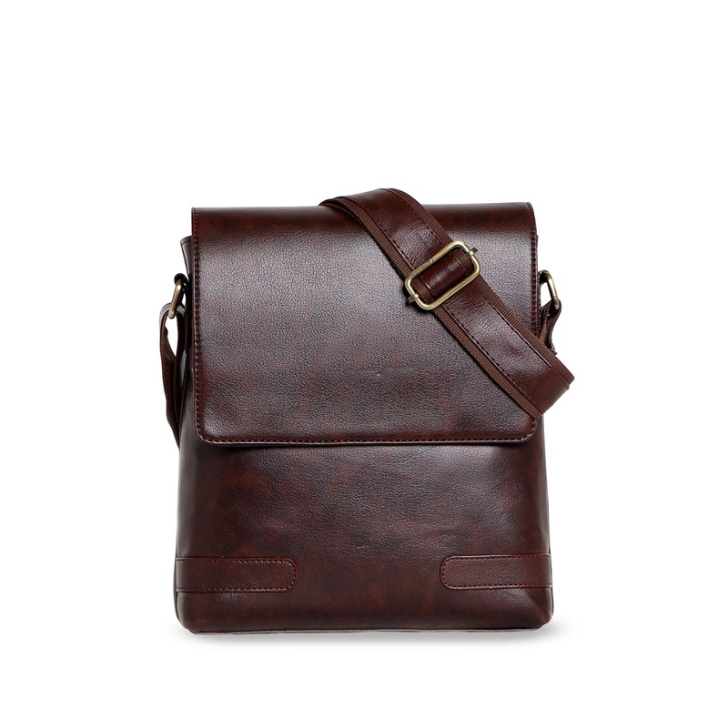 SPOTIC Men Textured Crossbody Sling Bag