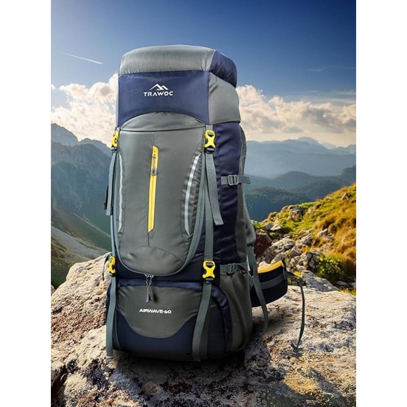 TRAWOC AIRWAVE Solid 60L Rucksack For Hiking Trekking Travel