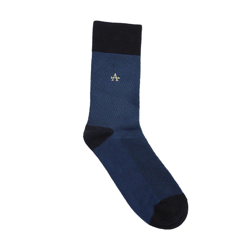 Arrow Men Chevron Printed Calf-Length Socks
