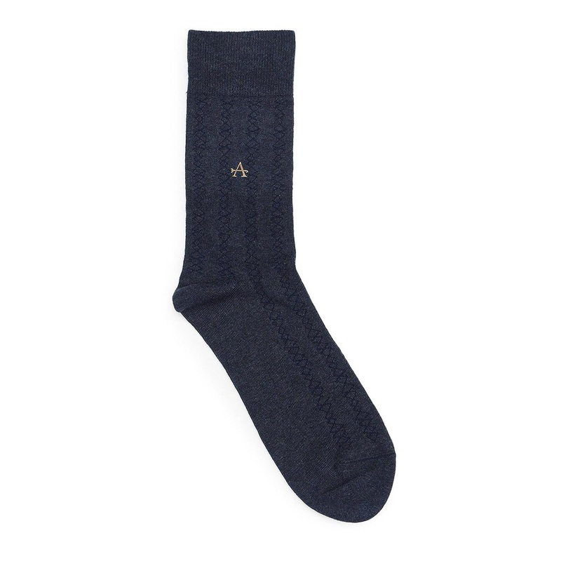 Arrow Men Printed Pure Cotton Calf Length Socks