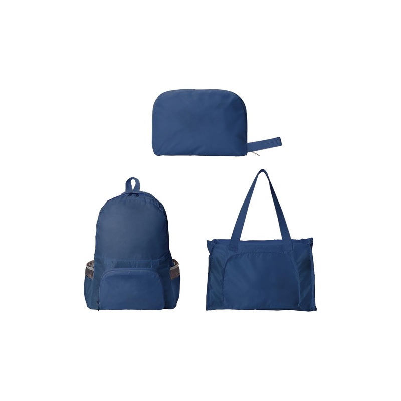 Aura Navy Blue Convertible backpack and handheld bag