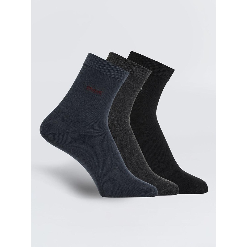 Camey Men Pack Of 3 Assorted Ankle-Length Socks