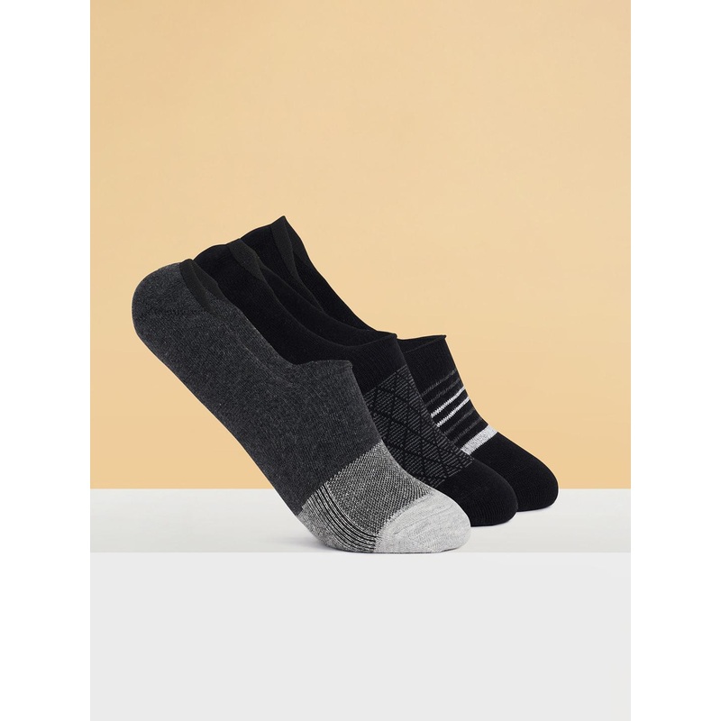 Ajile by Pantaloons Men Pack Of 3 No-Show Shoe Liner Socks