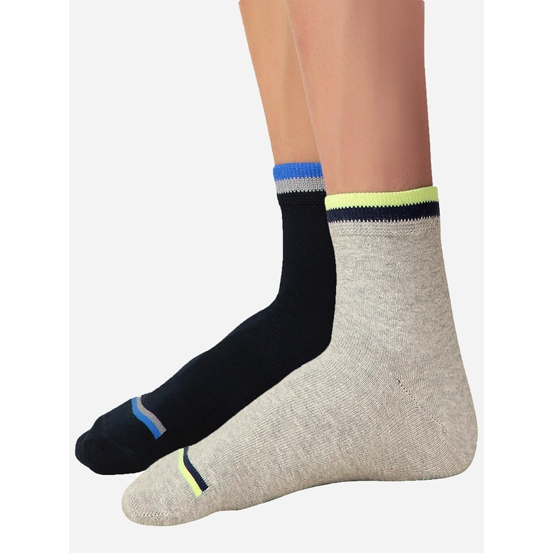 Bodycare Men Pack Of 2 Cotton Calf Length Socks