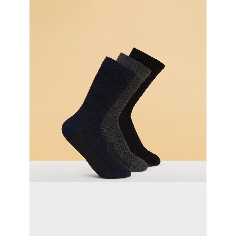 BYFORD by Pantaloons Men Pack of 3 Calf Length Socks