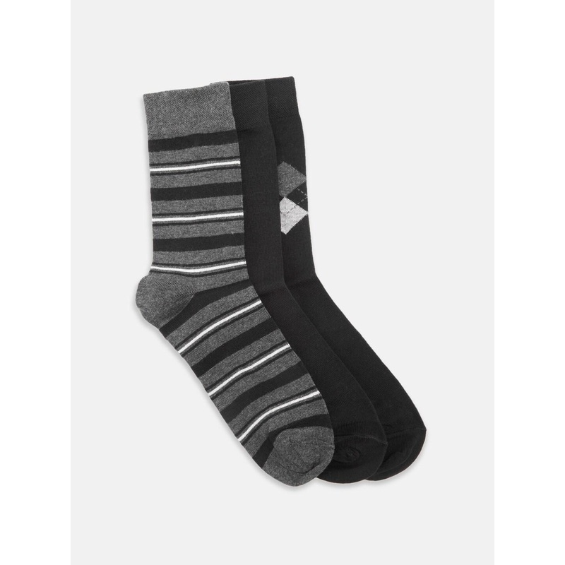 BYFORD by Pantaloons Men Pack Of 3 Patterned Calf Length Socks