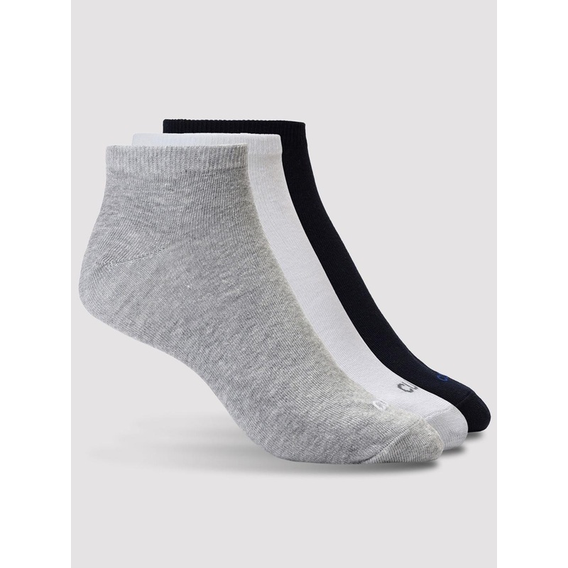 CULT Men  Pack of 3 Ankle Length Cotton Socks Multi Colour