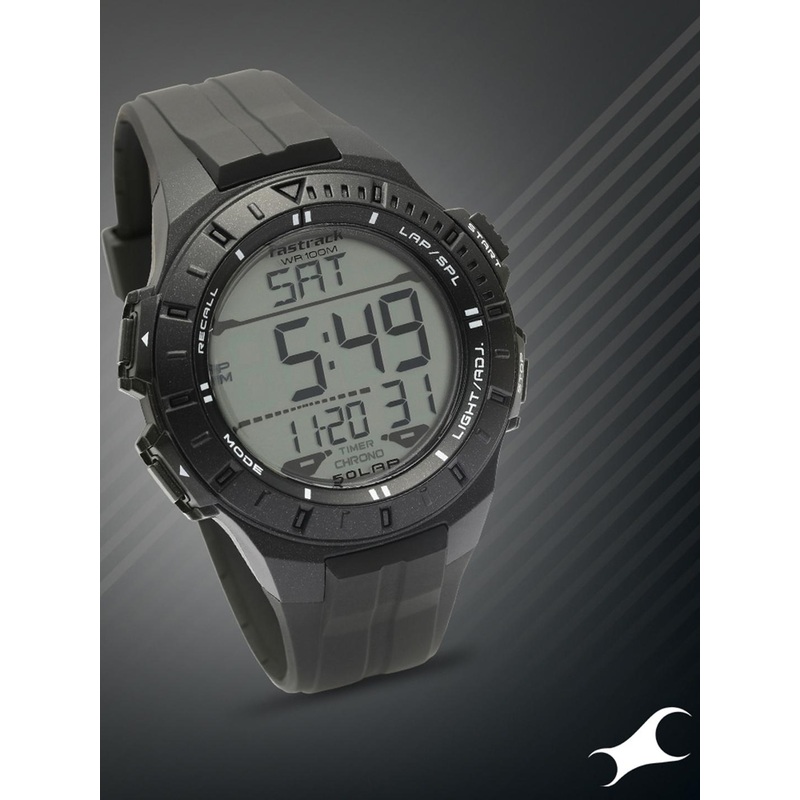 Fastrack Men Black Straps Digital Watch 38067PP03