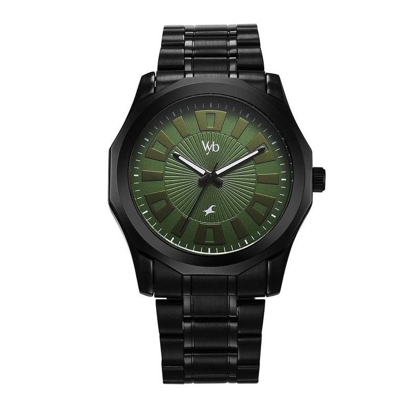 Fastrack Vyb Horizon Men Textured Dial & Straps Reset Time Analogue Watch FV30019NM01