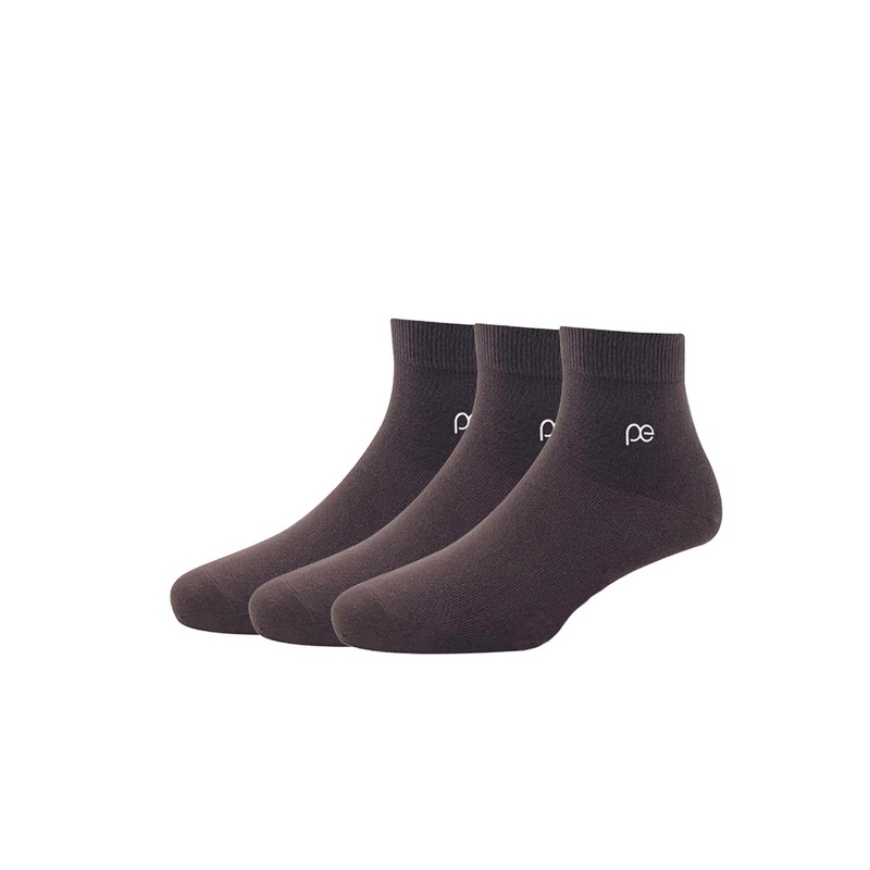 Peter England Men Brown Pack of 3 Cotton Full Length Socks