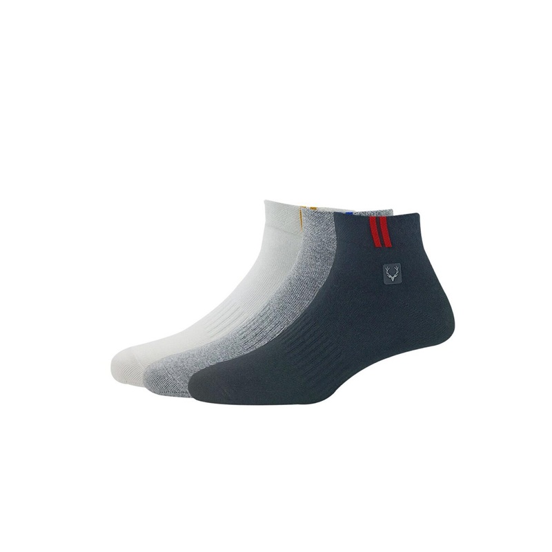 Allen Solly Men Pack Of 3 Ankle-Length Cotton Socks