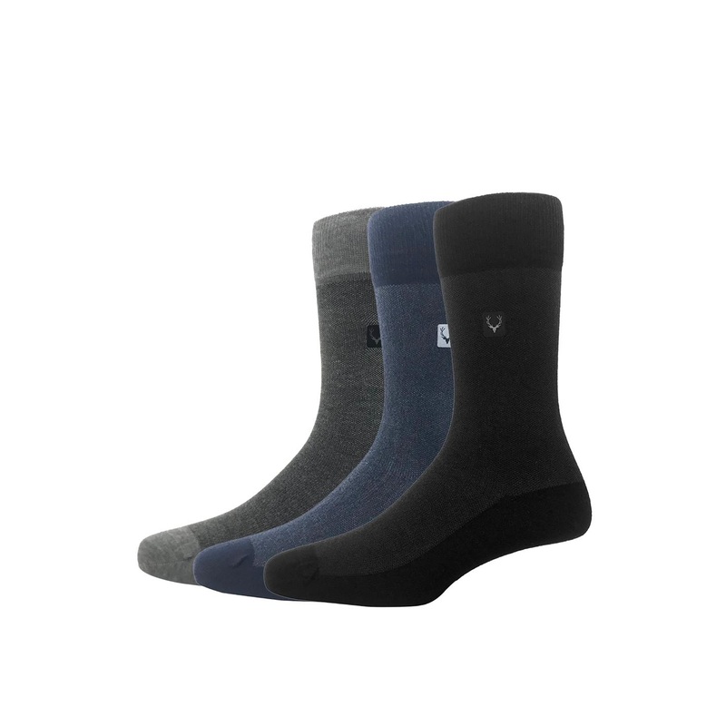 Allen Solly Men Pack Of 3 Solid Calf-Length Socks