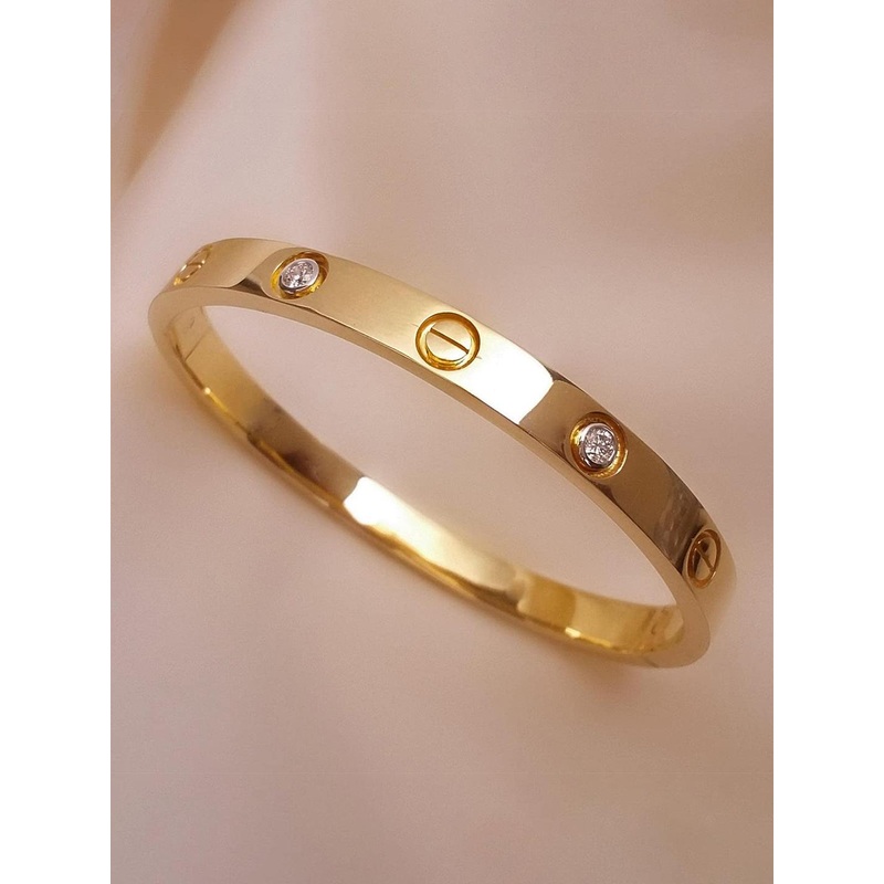 MEENAZ Unisex Gold-Plated Bangle-Style Bracelet