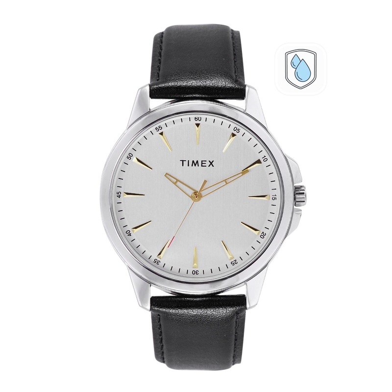 Timex Men Brass Dial & Leather Straps Analogue Watch TWEG165SMU07