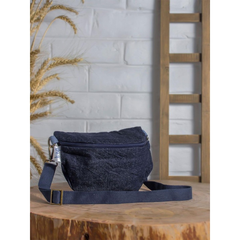 DWIJ Upcycled Denim Fanny Sling Bag