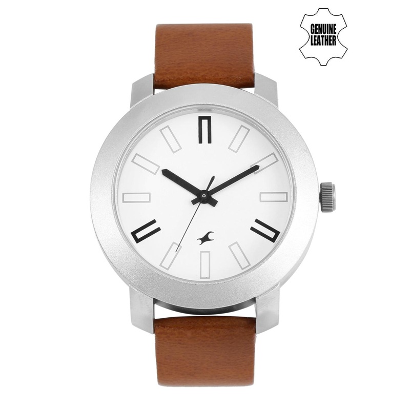 Fastrack Men White Dial Watch NG3120SL01C