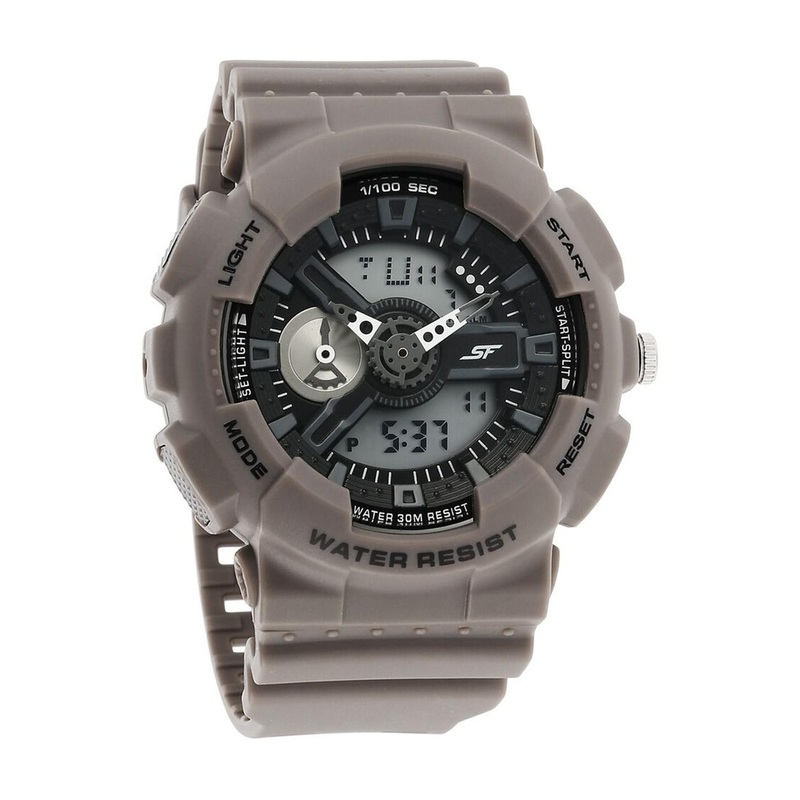 Sonata Men Printed Dial & Synthetic Straps Analogue and Digital Watch 77132PP11W