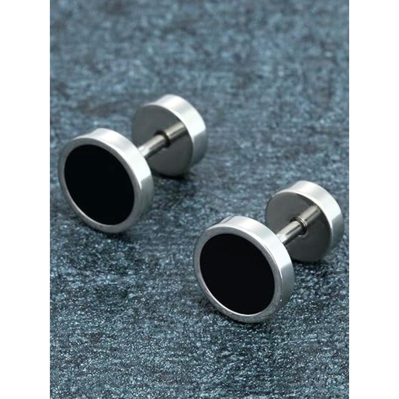 The Roadster Lifestyle Co. Mens Contemporary Shaped Stud Earrings