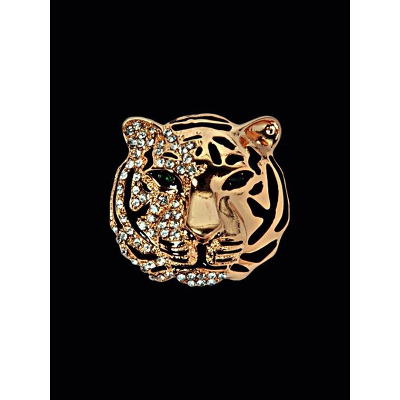 Curren Gold-Toned Plated Metal Brooch