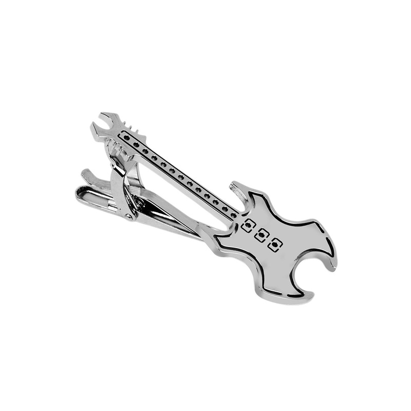 Curren Men Guitar Shaped Statement Tie Pin