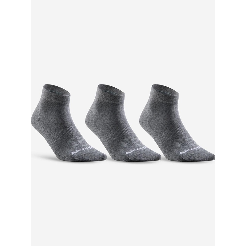 Decathlon Artengo Men Pack Of 3 Cotton Above Ankle-Length Sports Socks
