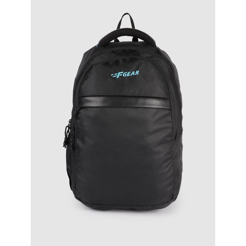 F Gear Unisex Black Bluechip Brand Logo Backpacks