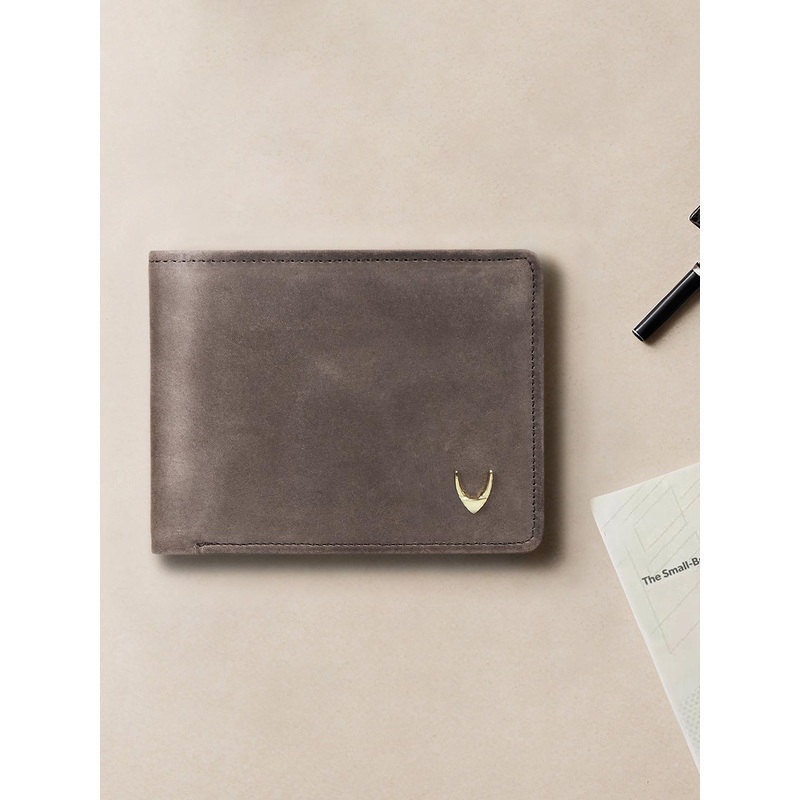 Hidesign Men Brown Solid Camel Leather Two Fold Wallet