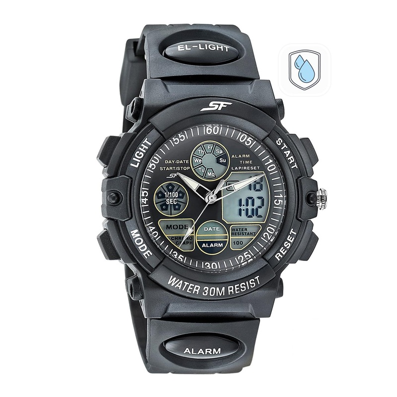 Sonata Men Grey Analogue and Digital Watch