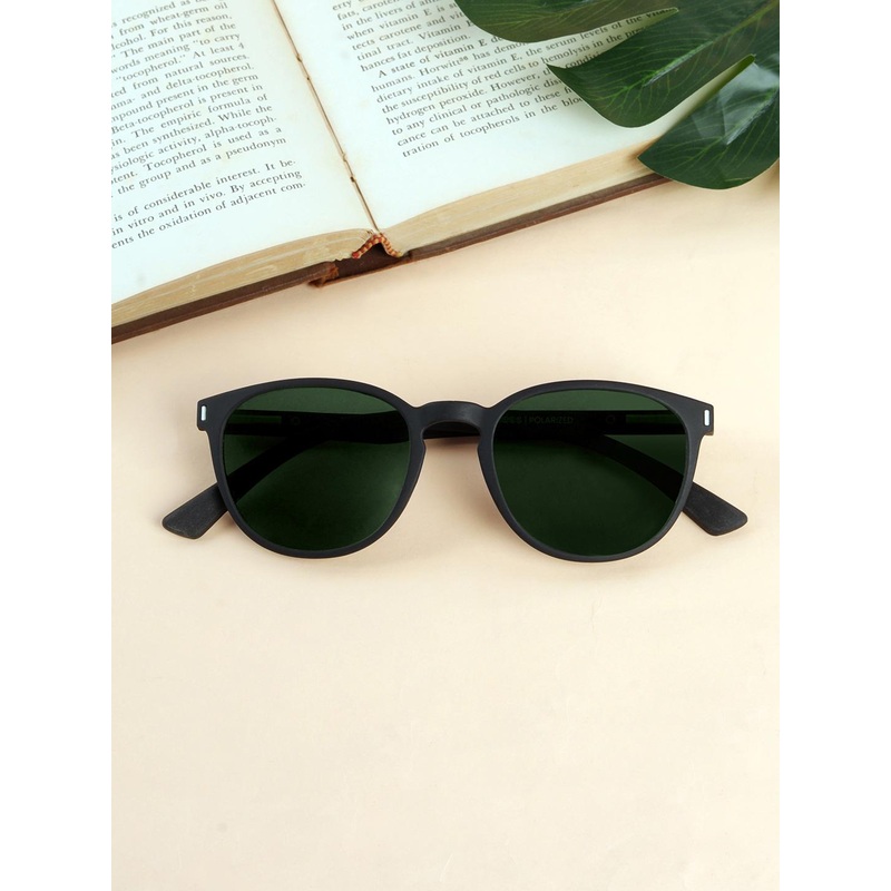 Woggles Unisex Round Sunglasses with Polarised Lens-WOWFRO-02-M09-1084-M
