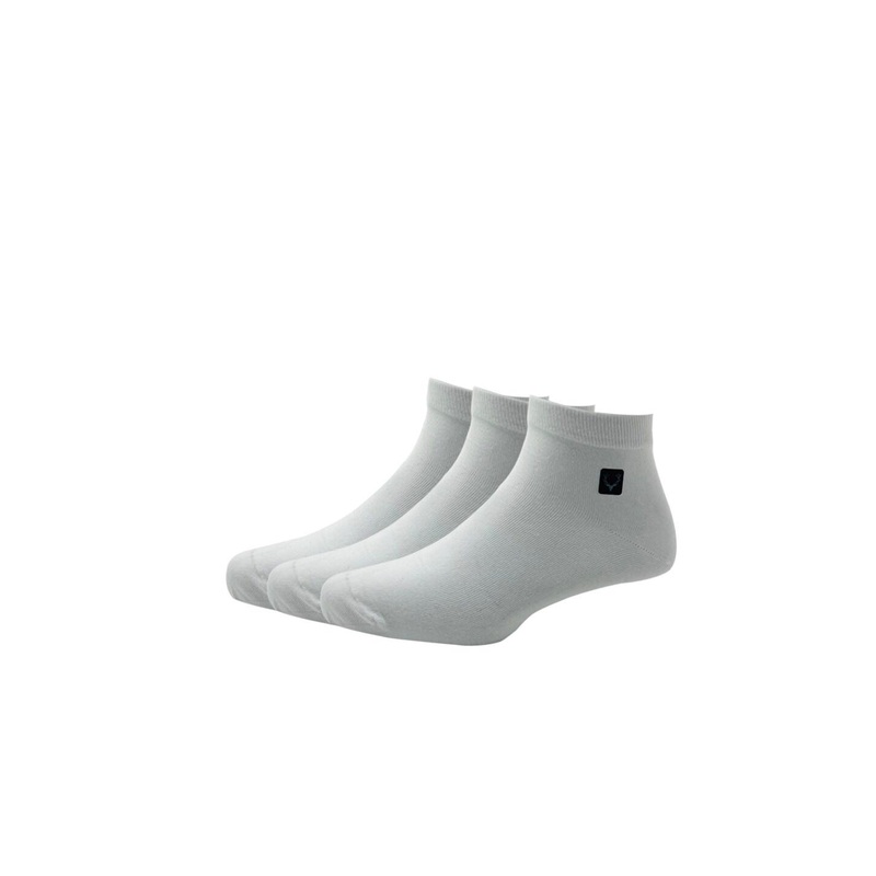 Allen Solly Men Pack Of 3 White Solid Ankle-Length Socks
