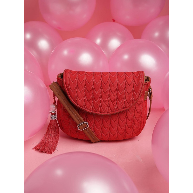 Anekaant Unisex Solid Structured Sling Bag