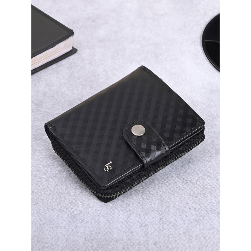 Louis Stitch Handcrafted Spanish Leather Close Zipper Wallet for Men