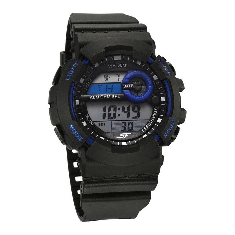 Sonata Men Textured Straps Digital Automatic Watch 77130PP03W