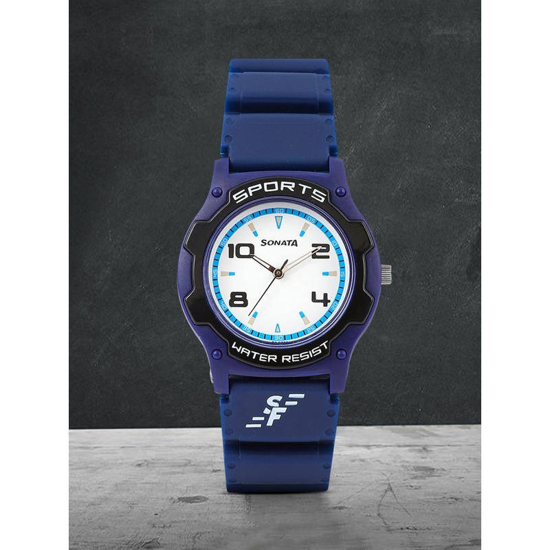 Sonata Sports Men White Dial Watch NF7921PP13J