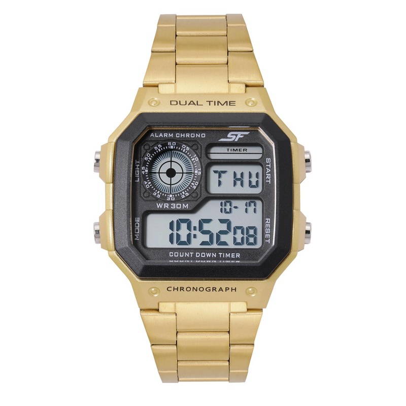 Sonata Unisex SF Digital Chronograph Watch 77134PM03W