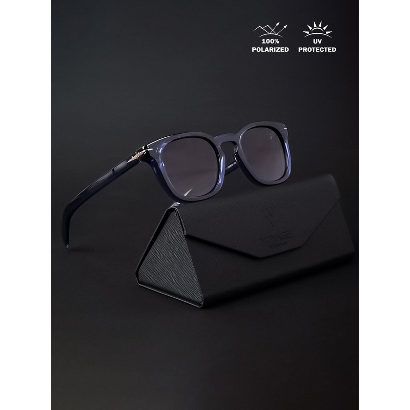 Voyage Unisex Wayfarer Sunglasses With Polarised & UV Protected Lens