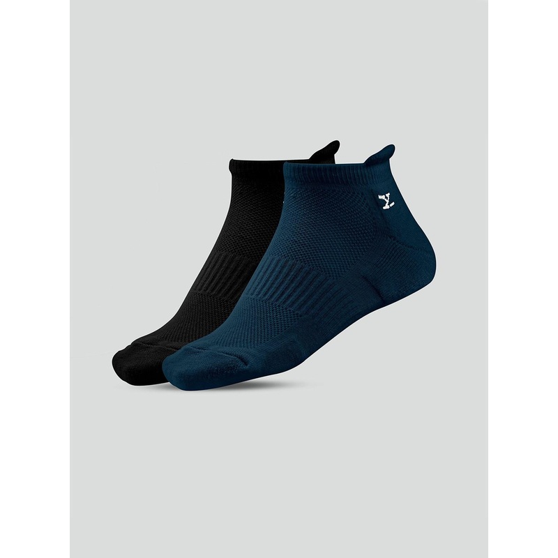XYXX Men Pack Of 2 Cotton Ankle-Length Socks