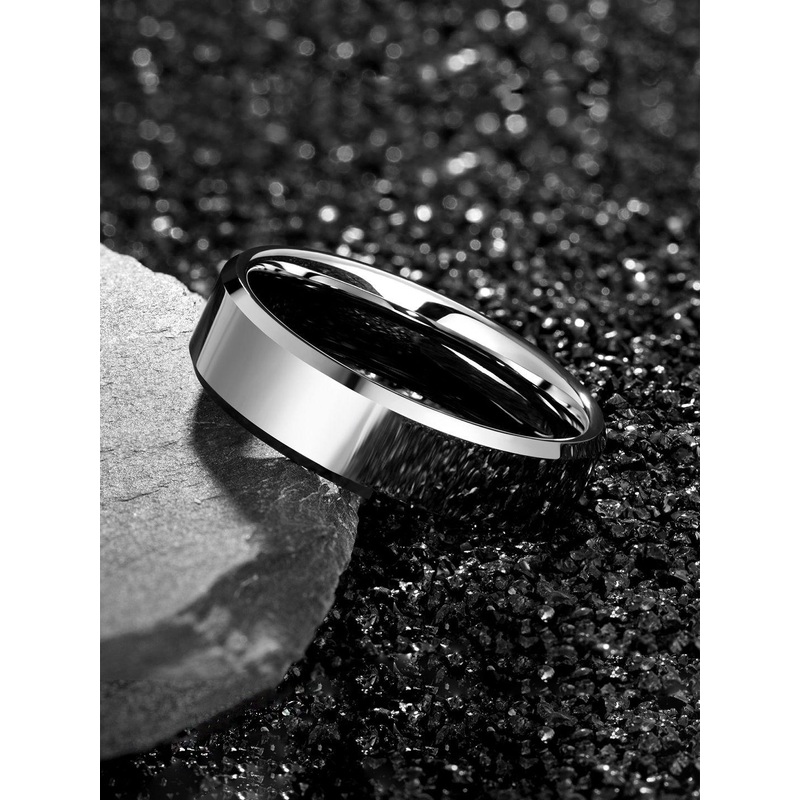 Yellow Chimes Unisex Rhodium Plated Finger Ring