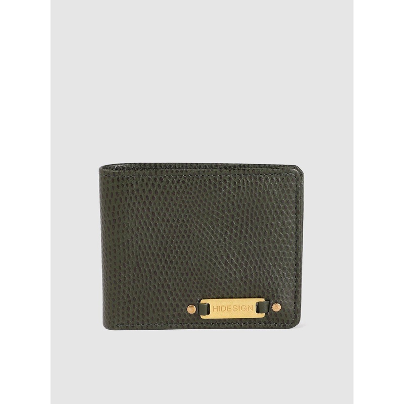 Hidesign Men Textured Leather Two Fold Wallet