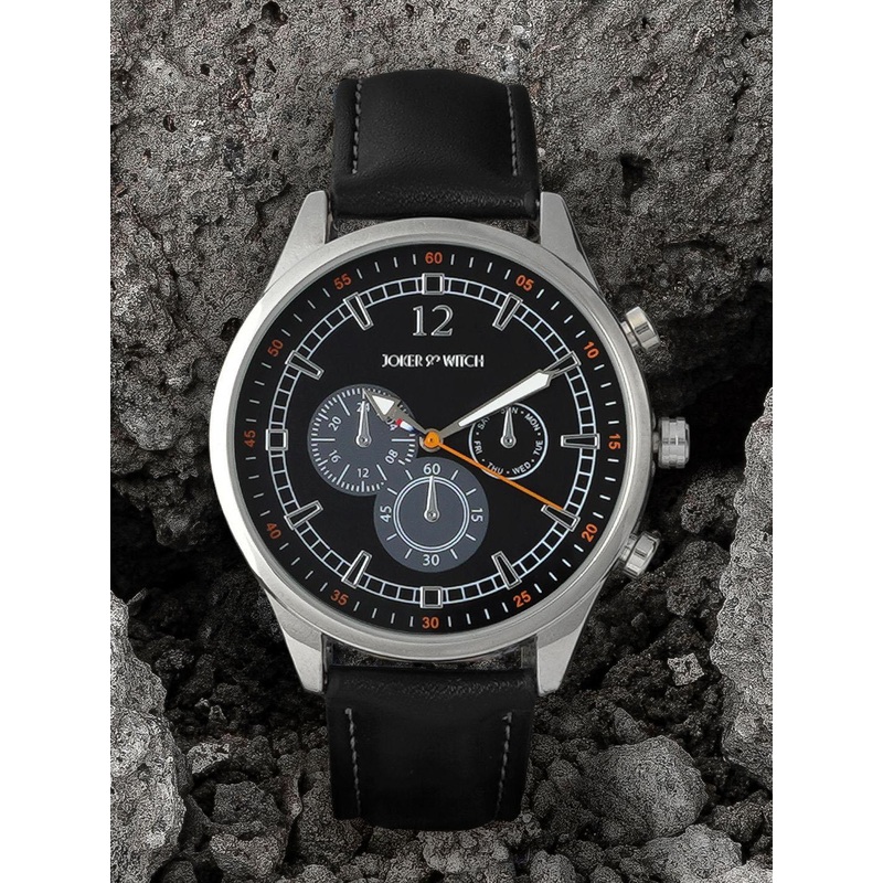 JOKER & WITCH Men Printed Dial & Leather Straps Analogue Watch AMWW466_M