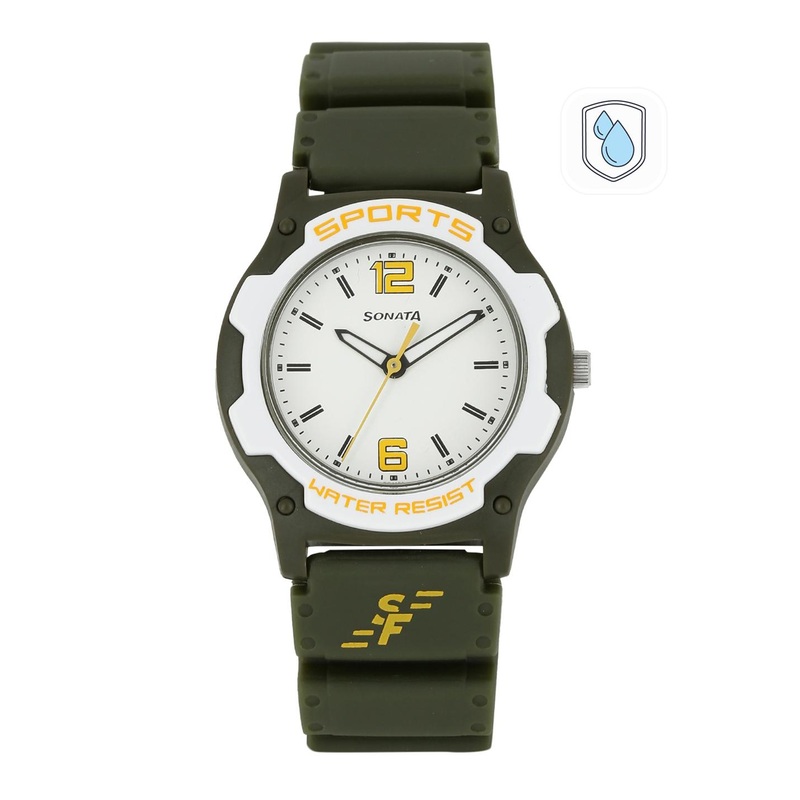 Sonata Men White Dial Watch NF7921PP15J