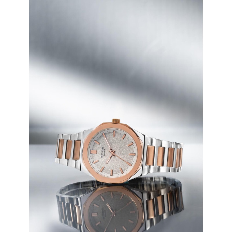 Sonata Poze Quartz Analog Beige Dial Toned Stainless Steel Strap Watch For Men – SP70071KM01