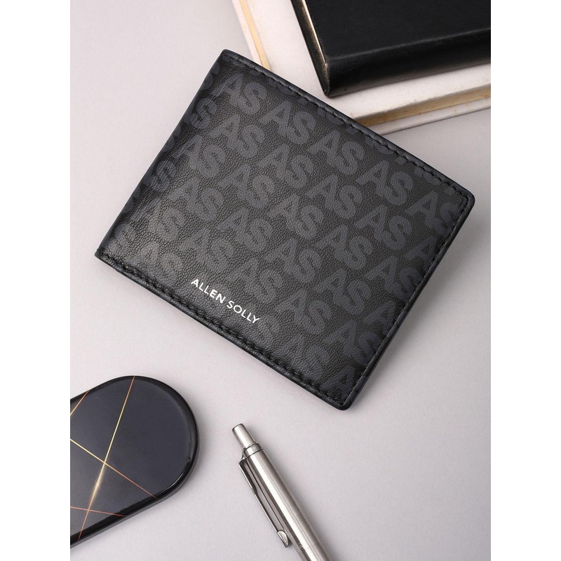 Allen Solly Men Printed Leather Two Fold Wallet
