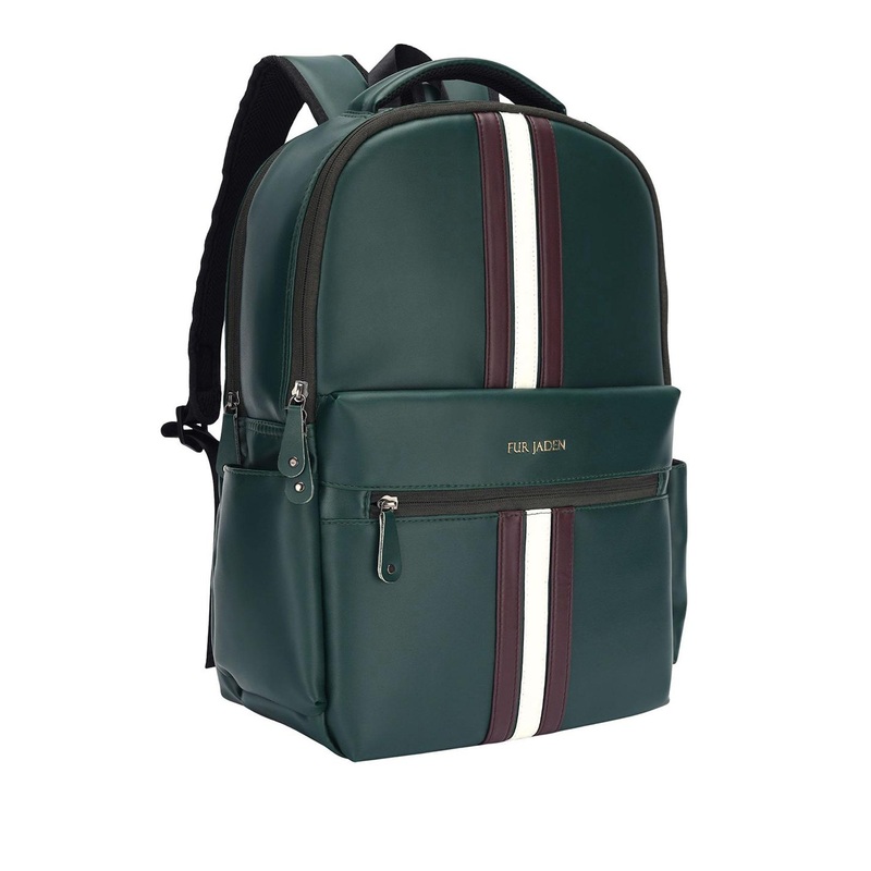 FUR JADEN Unisex Colourblocked Anti-Theft Backpack